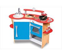 Large Kids Wooden Play Kitchen, Children's Play Pretend & Utensils Toys M&D