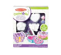 Melissa & Doug Created by Me! Favorite Things Craft Kits Set: Decorate-Your-Own Flower and Heart Treasure Boxes and Butterfly Bank