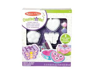 Melissa & Doug Created by Me! Favorite Things Craft Kits Set: Decorate-Your-Own Flower and Heart Treasure Boxes and Butterfly Bank