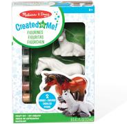 Melissa & Doug Created by Me! Horse Figurines Craft Kit (2 Resin Horses, 6 Paints, Paintbrush)