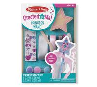Melissa & Doug Created By Me Wooden Princess Wand, Arts & Crafts, Shatterproof Mirror, Craft Kit & Keepsake