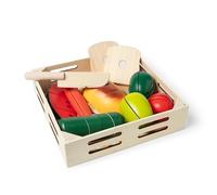 Melissa & Doug Wooden Cutting Play Food Wooden Food Toys Toy Food Play Food Play Kitchen Accessories 3+ Gift for 3 Year Old Boy, Gift for 3 Year Old Girl