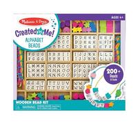 Melissa & Doug Deluxe Created By Me! Wooden Alphabet Beads Set