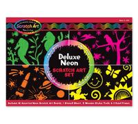 Melissa & Doug Deluxe Neon Scratch Art Set