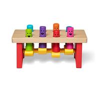 Melissa & Doug Deluxe Pounding Bench, Developmental Toy, Motor Skills, Problem Solving, 2+, Gift for Boy or Girl