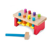 Melissa & Doug Deluxe Pounding Bench | Developmental Toy | Motor Skills | Problem Solving | 2+ | Gift for Boy or Girl
