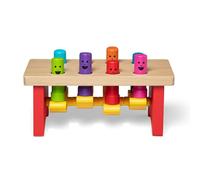 Melissa & Doug Deluxe Pounding Bench | Wooden Developmental Toy | Motor Skills | Problem Solving | 2+ | Gift for Boy or Girl