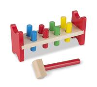 Melissa & Doug Deluxe Wooden Pound-A-Peg Toy With Hammer