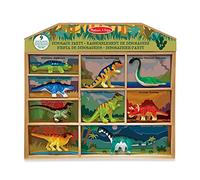 Melissa & Doug Dinosaur Party Play Set - 9 Collectible Miniature Dinosaurs in a Case