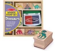 Melissa & Doug Dinosaur Stamp Set & Colouring Pencils For Children | Arts