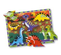 Melissa & Doug Dinosaur Wooden Chunky Puzzle (7 pcs)