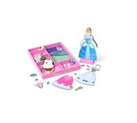 Melissa & Doug Disney Cinderella Magnetic Dress-Up Wooden Doll Pretend Play Set