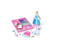 Melissa Doug Disney Cinderella Magnetic DressUp Wooden Pretend Play Set 30 pcs Toys Princess Dress Up Doll For Preschoo