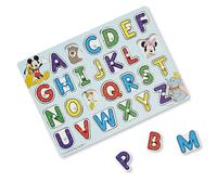 Melissa & Doug Disney Classics Wooden Alphabet Peg Puzzle by Melissa & Doug