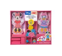 Melissa & Doug Disney Minnie Mouse and Daisy Duck Magnetic Dress-Up Wooden Doll Pretend Play Set (40+ pcs)