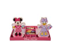 Melissa & Doug Disney Minnie Mouse and Daisy Duck Magnetic Dress-Up Wooden Doll Pretend Play Set (40+ pcs)