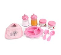 Melissa & Doug Doll Accessories, Easy-Close Bib, Orange Juice and Milk Bottles, Assorted Colours Lime Green, 8-Piece Set, 35.56 cm H x 27.94 cm W x 6.35 cm L