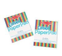 Melissa & Doug Easel Paper Pad, 2 Pack with 50 Sheets, 17 × 20" (E-Commerce Packaging)