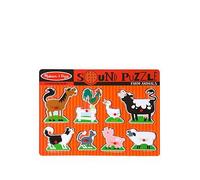 Melissa & Doug Farm Animals Sound Puzzle One Colour
