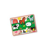 Melissa & Doug Farm Chunky Puzzle One Colour