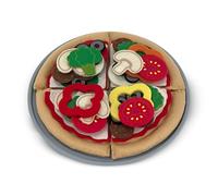 Melissa & Doug Felt Food Pizza Play Food Set | Role Play Toy for Children | Sensory Toy | Soft Toy | 3+ | Gift for Boy or Girl,Multicolor,29 x 29 x 3 cm