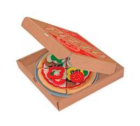 Melissa & Doug Felt Food Pizza Set Toy Orange Kids
