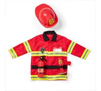 Melissa & Doug Kids Fireman Costume Role Play Toys | Fancy Dress for Children & Toddlers Halloween Costumes | Pretend Play Gifts for Kids Age 3 to 6