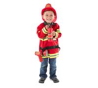Childrens Melissa and Doug Fire Chief Fancy Dress Costume Age 3 - 6