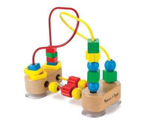 Melissa & Doug First Bead Maze - Wooden Toddler Activity | Roller Coaster Educational Toy | Multicolour, 12+ Months