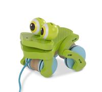 Melissa & Doug First Play Frolicking Frog Wooden Pull_ Toy