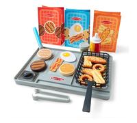 Melissa & Doug Flip & Fry Grill Play Set with Water WOW!® Colour Reveal Play Food Preschool Toy Ages 3+