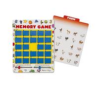 Melissa & Doug Flip to Win Travel Memory Game - Wooden Game Board, 7 Double-Sided Cards