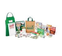 Melissa & Doug Fresh Mart Grocery Store Companion Set - 70-Piece Pretend Play Kit with Shopping Bag, Play Money & Grocery Items - Interactive Toy for Kids Age 3 Plus