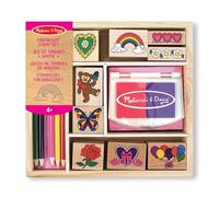 Melissa & Doug Friendship Wooden Stamps Set for Kids,Printing & Stamping - 11632