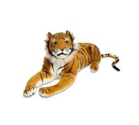 Melissa & Doug Tiger Toy - Plush, Giant Soft Toys, Toy Tiger Animal, Cuddly Toy Tiger Teddy, Giant Stuffed Animal, Cuddly Toys, Safari Nursery, All Ages, Gift for Boy or Girl