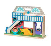 Melissa & Doug GO Tots Wooden Toy Schoolyard Tumble w/ Collectible Character Wooden Toy Infants Developmental Toy Toddlers |1+| Gift Baby Boys or Baby Girls FSC-Certified Materials, Multicolor, 30739