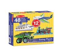 Melissa & Doug Going Places Vehicles Floor Puzzles (4 puzzles 12 pcs each)