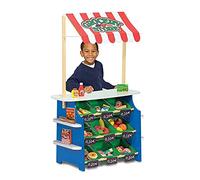 Melissa & Doug Grocery Store and Lemonade Stand Pretend Play Toy Large Wooden Playset Interactive Role-Playing Gift for Boys and Girls Age 3+