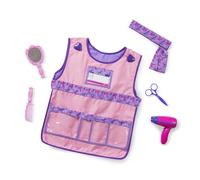 Melissa & Doug Hair Stylist Role Play Costume Dress-Up Set,White,One Size