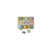 Melissa & Doug Hide and Seek Wooden Activity Board With Magnets Puzzles For Toddlers And Kids Ages 3+