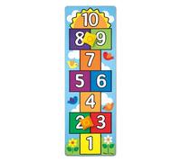 Melissa & Doug Hop & Count Hopscotch Rug | Playspaces & Decor | Activity Rugs | 3+ | Gift for Boy or Girl