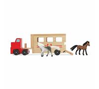 Melissa & Doug Horse Carrier Wooden Vehicle Play Set