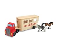 Melissa & Doug Horse Carrier Wooden Vehicle Play Set