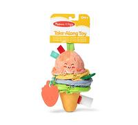 Melissa & Doug Ice Cream Take-Along Clip-On infant toy with sound and vibration - Early development & activity toys - Soft play food baby toys 0 months plus - Baby girl & baby boy toys