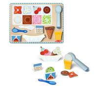 Melissa & Doug Wooden Play Puzzle 16pcs-Ice Cream MD31006