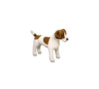 Melissa & Doug Jack Russell Terrier - Plush, Soft Toy, Animal, All Ages, Gift for Boy or Girl, Brown and White, 30 cm