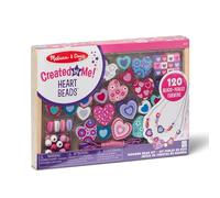 Melissa & Doug Sweet Hearts Craft Bead Set, Wooden Beads for Jewellery Making Kit, Arts and Crafts for Kids Age 5, Friendship Bracelet Making Kit for Girls or Boys, 4 Year Old Girl Gifts