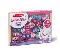 Melissa & Doug Sweet Hearts Craft Bead Set, Wooden Beads for Jewellery Making Kit, Arts and Crafts for Kids Age 5, Friendship Bracelet Making Kit for Girls or Boys, 4 Year Old Girl Gifts