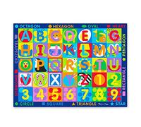 Melissa & Doug Jumbo ABC-123 Rug (Multicolor, Oversized Activity Rug, 36 Game Cards, 147.32 CM x 200.66 CM)