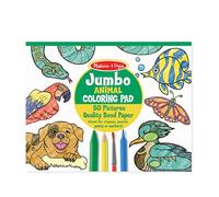 Melissa & Doug Jumbo Coloring Pad (11 x 14 inches) - Animals, 50 Pictures